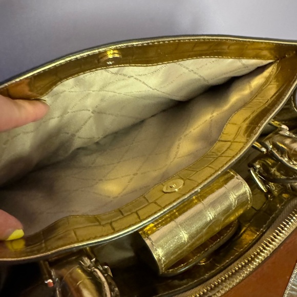 Michael Kors Blingy Gold Two-way Bag — Like New - Picture 7 of 11